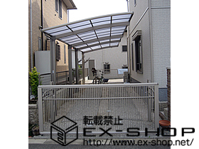 のカーゲート エクスラインアップゲート2型<たて格子> 施工例