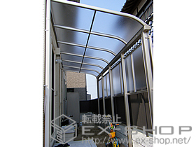 のテラス屋根 プリミテラス R型 テラスタイプ 連棟 積雪〜20cm対応 施工例