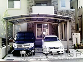 のカーポート カーブポートシグマIII ワイド 積雪〜20cm対応 施工例