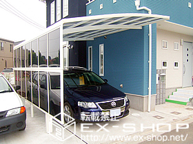 のカーポート レイナベーカポート 積雪〜20cm対応＋サイドパネル（レイナベーカポート用） 施工例