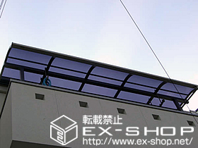 のバルコニー・ベランダ屋根 ライザーテラスII R型 単体 屋根タイプ 積雪〜20cm対応 施工例