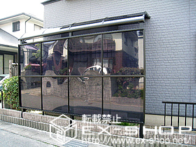 のテラス屋根 ライザーテラスII  R型 テラスタイプ 単体 積雪〜20cm対応 施工例