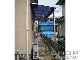 のテラス屋根 ライザーテラスII F型 単体 テラスタイプ 積雪〜20cm対応 施工例