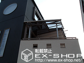 のバルコニー・ベランダ屋根 ライザーテラスII　F型　屋根タイプ　積雪〜20cm対応 施工例