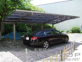 のカーポート カーブポートシグマ? 延長 積雪〜20cm対応 施工例