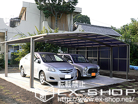 のカーポート カーブポートシグマIII ワイド 積雪〜20cm対応 施工例