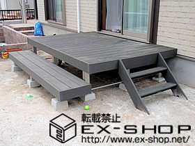 のウッドデッキ リウッドデッキII 単体（出幅7尺以下） 施工例