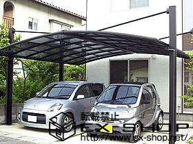 のカーポート クイックポートV型 M合掌タイプ 積雪〜20cm対応 施工例