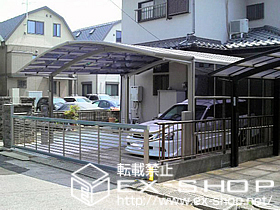 のカーゲート ワイドオーバードアR1型 電動式 施工例