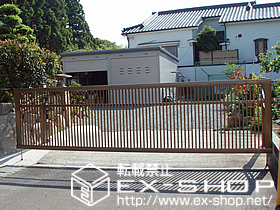 のカーゲート ワイドオーバードアR2型 電動式 施工例