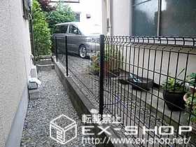 LIXIL リクシル(TOEX)のフェンス・柵・塀 ハイグリッドフェンスN8型 施工例