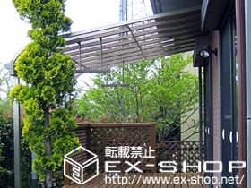 のバルコニー・ベランダ屋根 ライザーテラスII R型 テラスタイプ 単体 施工例