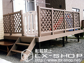 のウッドデッキ リウッドデッキII 標準+ リウッドデッキフェンス2型 施工例