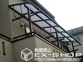 のバルコニー・ベランダ屋根 ライザーテラスII　R型　連棟タイプ　積雪〜20cm対応 施工例