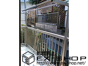 のバルコニー バルコニー BC-X型 縦格子 単体 柱建て式 施工例