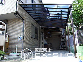 のテラス屋根 プリミテラス F型 テラスタイプ 連棟 積雪〜20cm対応 施工例