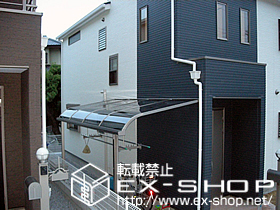 のテラス屋根 ライザーテラスII R型 単体 テラスタイプ 積雪〜20cm対応 施工例