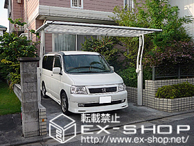 のカーゲート ワイドオーバードアR1型　手動タイプ 施工例