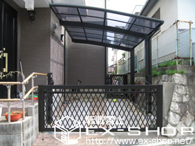 のカーゲート オーバードアR8型 電動式 施工例