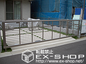 のカーゲート ワイドオーバードアR1型 手動式 施工例