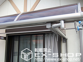 のバルコニー・ベランダ屋根 ライザーテラスII R型 単体 ルーフタイプ 積雪〜20cm対応 施工例