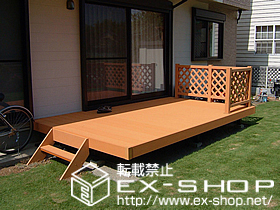 のウッドデッキ リウッドデッキII 標準＋リウッドデッキフェンス2型 施工例