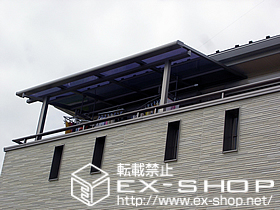 のテラス屋根 ライザーテラスII F型 単体 テラスタイプ 積雪〜20cm対応 施工例