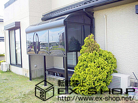 のテラス屋根 ヴェクター R型 単体 テラスタイプ 積雪〜20cm対応 施工例