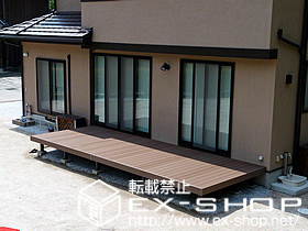 のウッドデッキ リウッドデッキ? 連棟 施工例