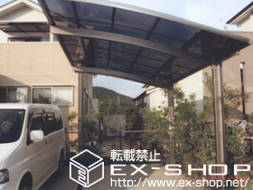 のバルコニー・ベランダ屋根 ライザーテラスII F型 単体 屋根タイプ 積雪〜20cm対応 施工例