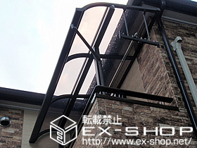 のバルコニー・ベランダ屋根 ライザーテラスII R型 単体 屋根タイプ 積雪〜20cm対応 施工例