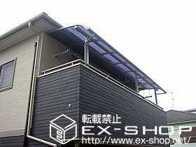 のバルコニー・ベランダ屋根 ライザーテラスII　R型　連棟　屋根タイプ　積雪〜20cm対応 施工例