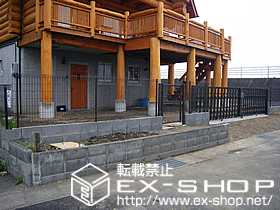 のカーゲート アルシャインPG型R Aタイプ サイドレール 両開き 施工例