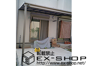 のテラス屋根 ライザーテラスII F型 単体 テラスタイプ 積雪〜20cm対応 施工例