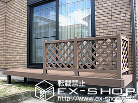 のウッドデッキ リウッドデッキII+ リウッドフェンス 2型 T-80 施工例