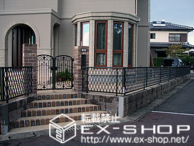 の門扉 フェスタA型 両開き 施工例