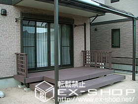 のテラス屋根 ライザーテラスII R型 単体 テラスタイプ 積雪〜20cm対応 施工例