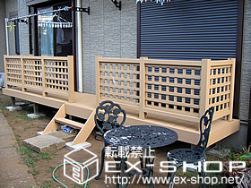 のウッドデッキ リウッドデッキII 標準 2連棟セット 施工例