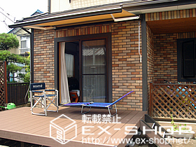 のオーニング・日よけ 彩鳥C型 ボックスタイプ 手動式 施工例