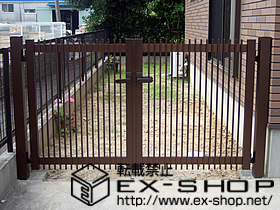 の門扉 レスティン門扉11型 親子仕様 施工例