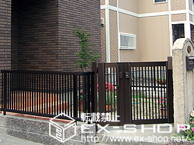 のフェンス・柵 エクスラインフェンス13型 施工例