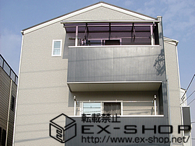 のバルコニー・ベランダ屋根 ライザーテラスII　R型　屋根タイプ　積雪〜20cm対応 施工例