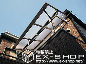 のバルコニー・ベランダ屋根 ライザーテラスII F型 単体 屋根タイプ 片袖仕様 積雪〜20cm対応 施工例