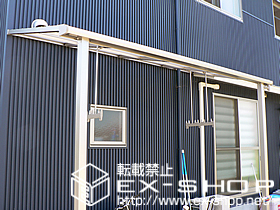 のテラス屋根 ライザーテラスII F型 単体 テラスタイプ 積雪〜20cm対応 施工例