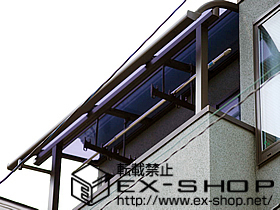 のバルコニー・ベランダ屋根 ライザーテラスII R型 単体 屋根タイプ 積雪〜20cm対応 施工例