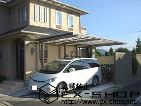 のカーゲート アルシャインM型Cタイプ ノンレールタイプ 片開き 施工例