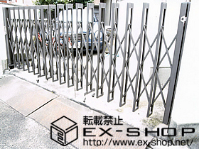 のカーゲート アルシャインM型 Aタイプ ノンレール 片開き 施工例