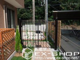 の門扉 トラディシオン門扉3型 両開き 施工例