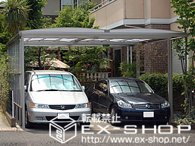 のカーポート キューブポートプラス ワイドタイプ 積雪〜20cm対応 施工例