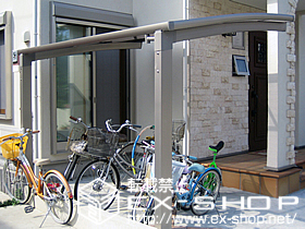 のサイクルポート・駐輪場 カーブポートシグマ?ミニ 積雪〜20cm対応 施工例